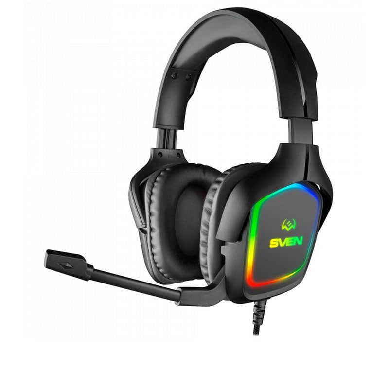 SVEN Sven AP-U750MV Gaming Ενσύρματα Ακουστικά 3.5mm/USB με RGB Φωτισμό - Μαύρα