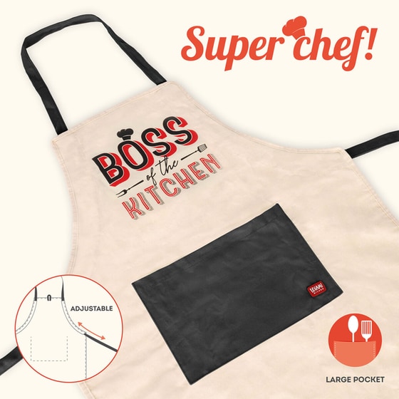 Ποδιά Μαγειρικής Legami Boss of the Kitchen - Μπεζ/Μαύρη image 2
