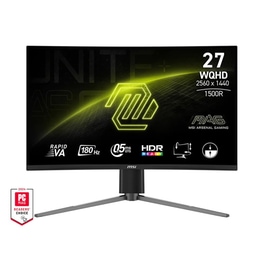 MSI MAG 27CQ6PF Gaming Monitor 27" Quad HD VA Curved 180Hz 0.5 ms