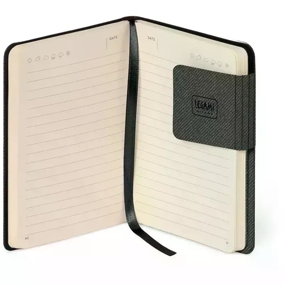 Σημειωματάριο Legami Ριγέ Small Deep Graphite image 4