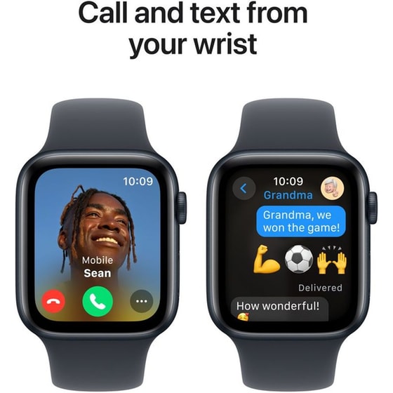 Apple Watch SE GPS 44mm - Midnight Aluminium Case with Midnight Sport Band - M/L image 3
