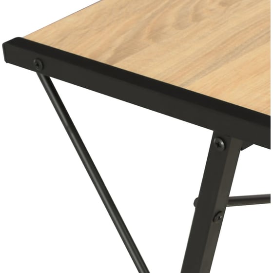 Γραφείο Βιβλιοθήκη VidaXL από Μοριοσανίδα 116x50cm - Δρυς/Μαύρο image 5