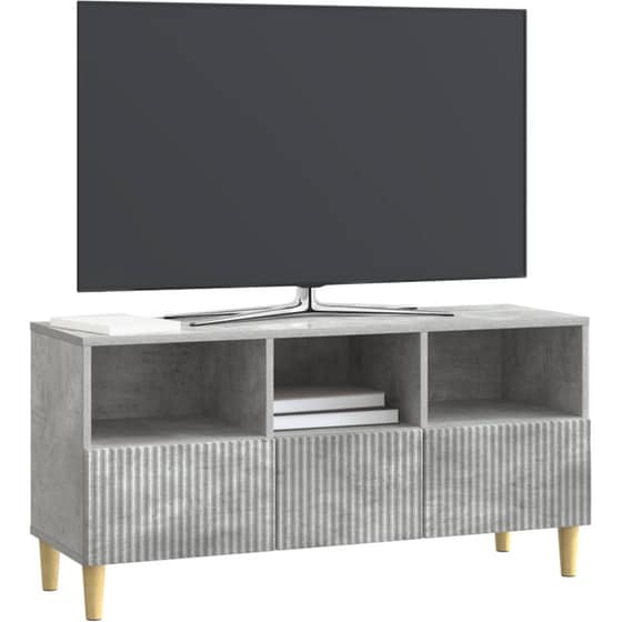 Έπιπλο Τηλεόρασης VidaXL 102x34.5x50 cm - Γκρι Σκυροδέματος image 2