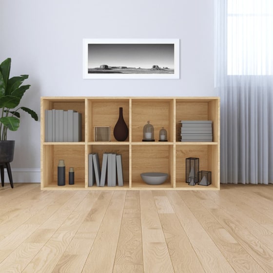 Βιβλιοθήκη VidaXL από Μοριοσανίδα 66x30x130 cm - Sonoma/ Μπεζ image 9