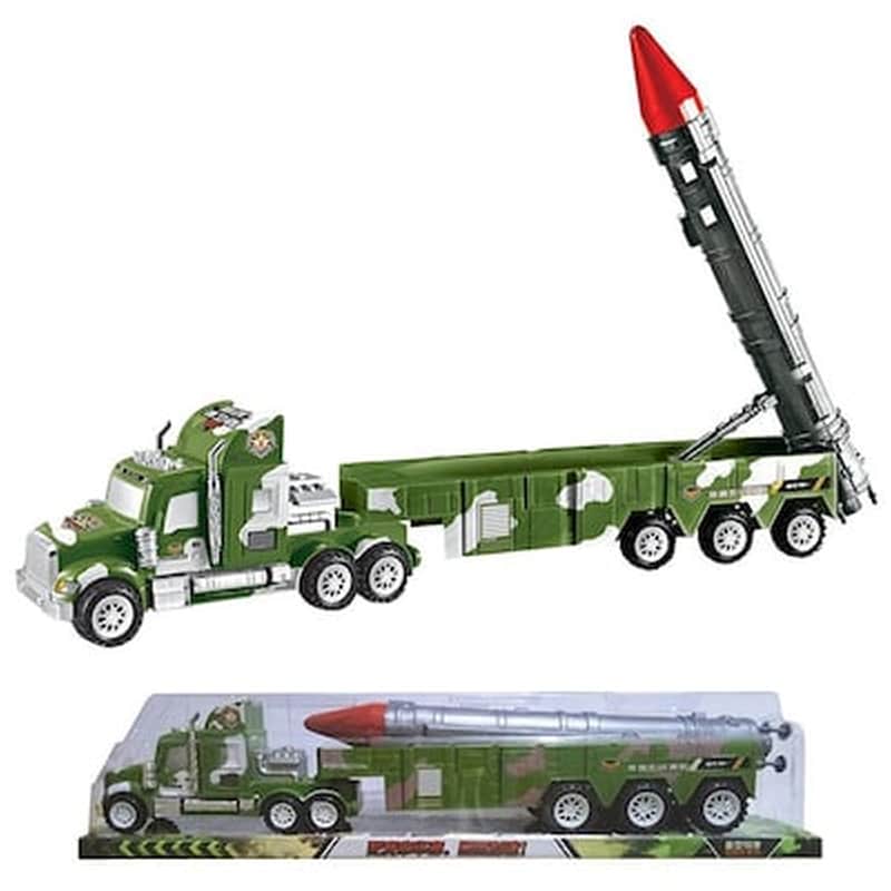 Στρατιωτικη Νταλικα Friction Με Πυραυλο 67cm Toymarkt 902133