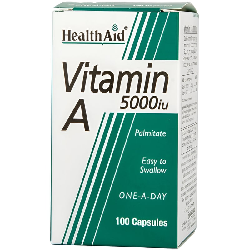 Health Aid Vitamin Α 5000IU - 100 κάψουλες