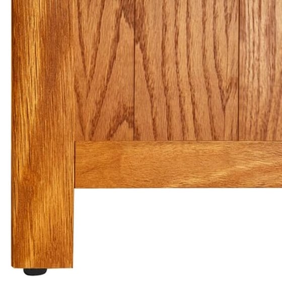 Βιβλιοθήκη VidaXL από Μασίφ Ξύλο Δρυός 45x22x140 cm - Καφέ image 4
