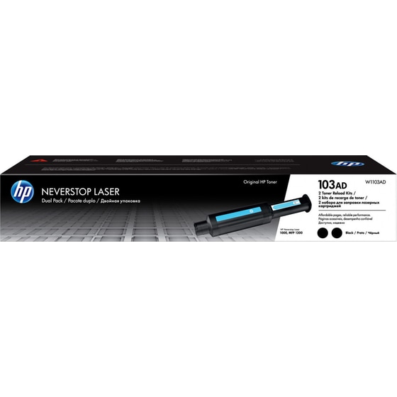 Toner HP 103AD Neverstop Reload Kit Dual Pack W1103AD - Black image 0