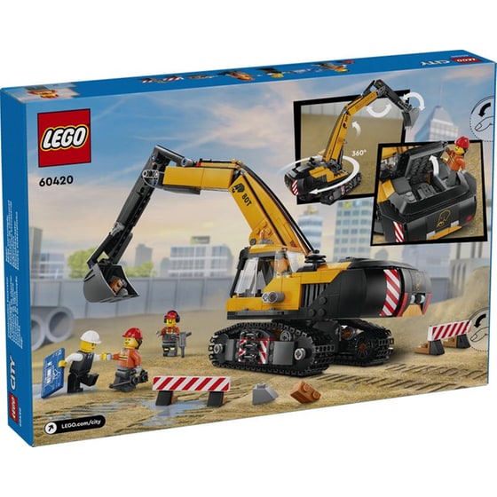 LEGO® City Yellow Construction Excavator (60420) image 10