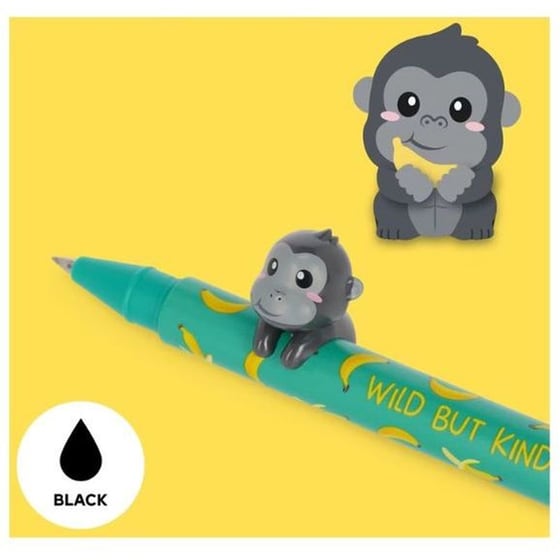 Στυλό Gel Lovely Friends Gorilla Μαύρο 0.5mm image 1