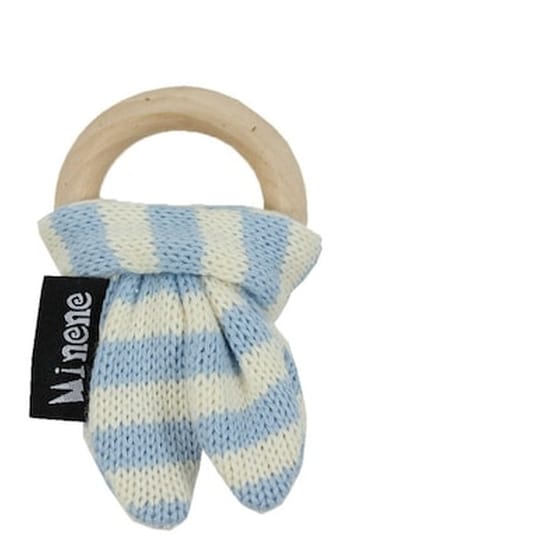 Minene Οικολογικό Ξύλινο Μασητικό , Wooden Teething Ring Blue image 0