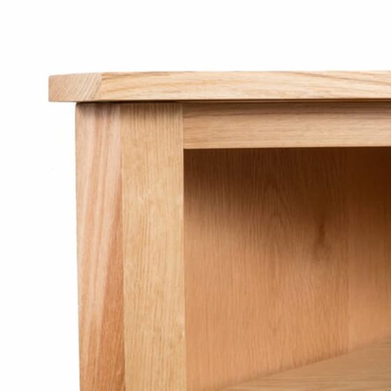 Vidaxl Ραφιέρα Γωνιακή 59 X 36 X 100 Εκ. Από Μασίφ Ξύλο Δρυός image 5