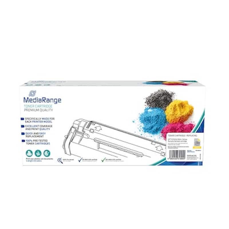 Toner Mediarange Συμβατό Για Εκτυπωτές Hp (yellow) (cc532a/304a/ce412a/305a/cf382a/312a) MEDIARANGE