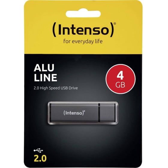 Intenso 4GB USB 2.0 Stick  - Γκρί image 2