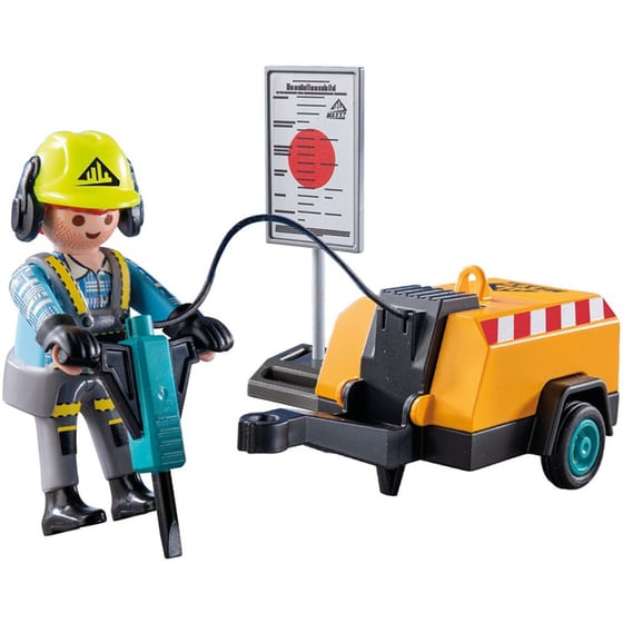 PLAYMOBIL® Εργάτης Με Κομπρεσέρ (71752) image 2