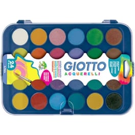 Χρώματα Νερομπογιές Giotto 30mm 24 Τεμάχια