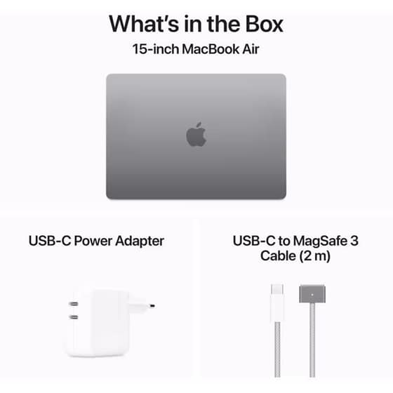 Apple MacBook Air with M3 Chip 15.3''QHD (Apple M3/16GB/256GB SSD/MacOs) Space Grey image 8