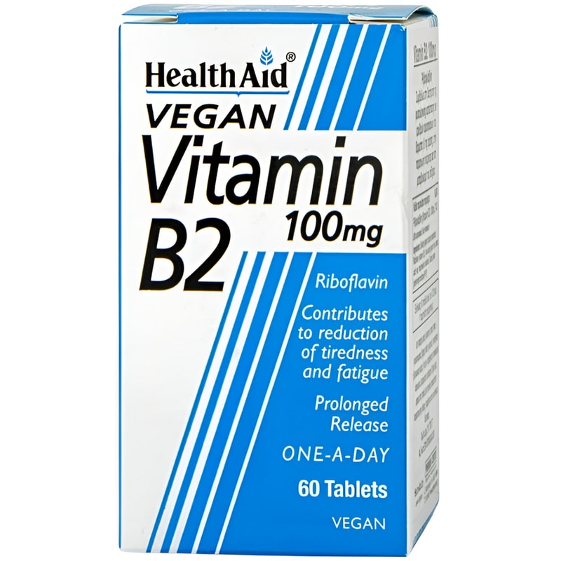 Health Aid Vitamin B2 100mg - 60 ταμπλέτες