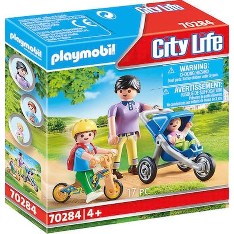 PLAYMOBIL® City Life Μαμά και Παιδάκια (70284)