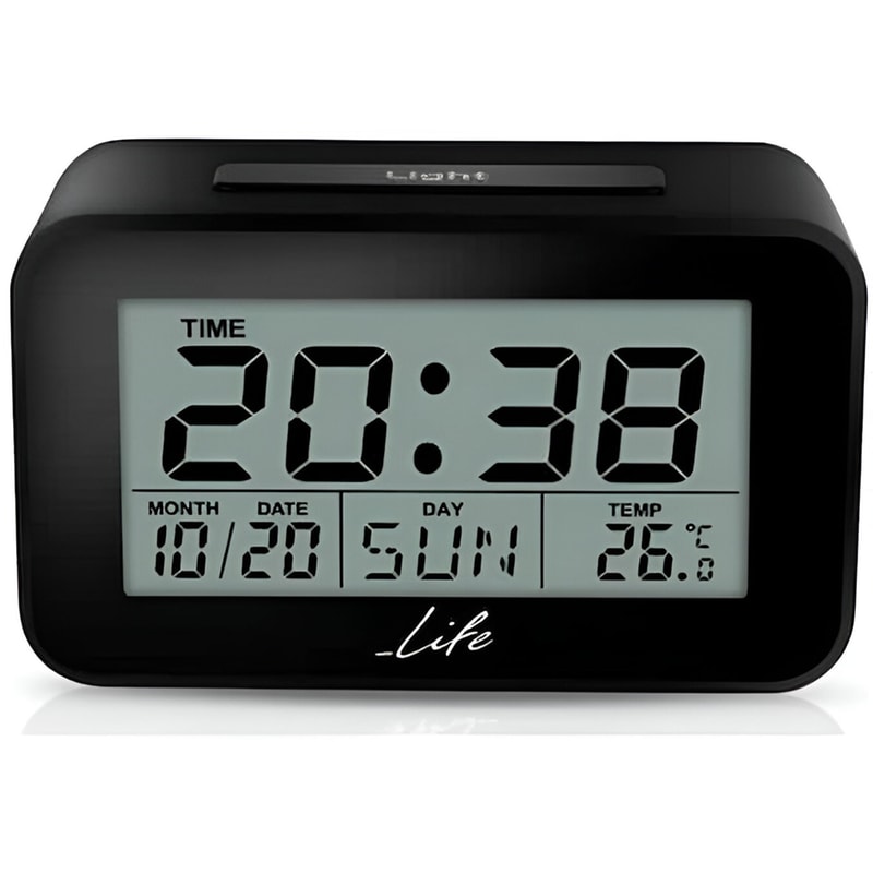 Ψηφιακό Ρολόι Life Επιτραπέζιο Acl-201 1.2x0.4x0.7 cm - Μαύρο