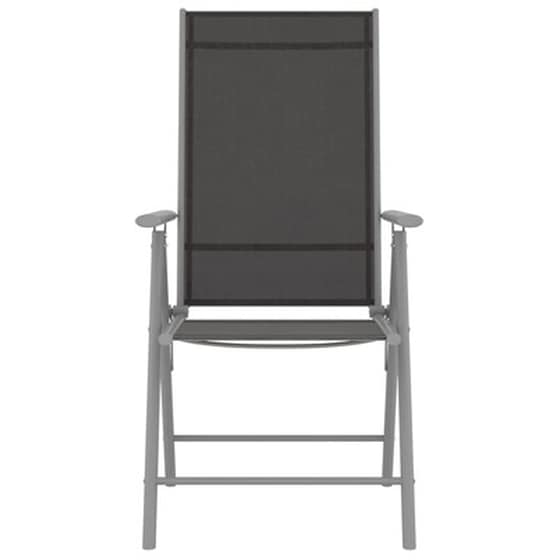 Καρέκλες Κήπου Vidaxl Πτυσσόμενες από Textilene 6 Τεμ. 54x73x107cm - Μαύρες image 4