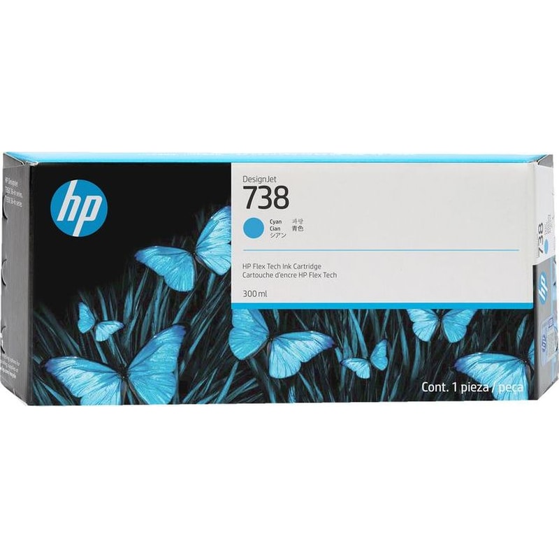 HP 738 Μελάνι Εκτυπωτή DesignJet T850 300ml - Κυανό