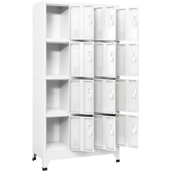 Φοριαμός VidaXL Μεταλλικός 90x45x180 cm - Λευκό image 2