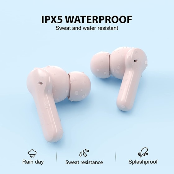 Ακουστικά Bluetooth QCY T13 NC - Ροζ image 3