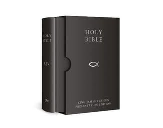 HOLY BIBLE: King James Version (KJV) Black Presentation Edition image 0