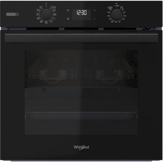 WHIRLPOOL OMSR58RU1SZB 71 Lt Μαύρο Εντοιχιζόμενος Φούρνος Άνω Πάγκου image 0