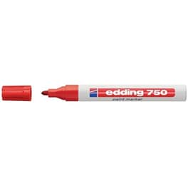 Μαρκαδόρος Ανεξίτηλος Edding 750 Κόκκινο 2.0-4.0 mm