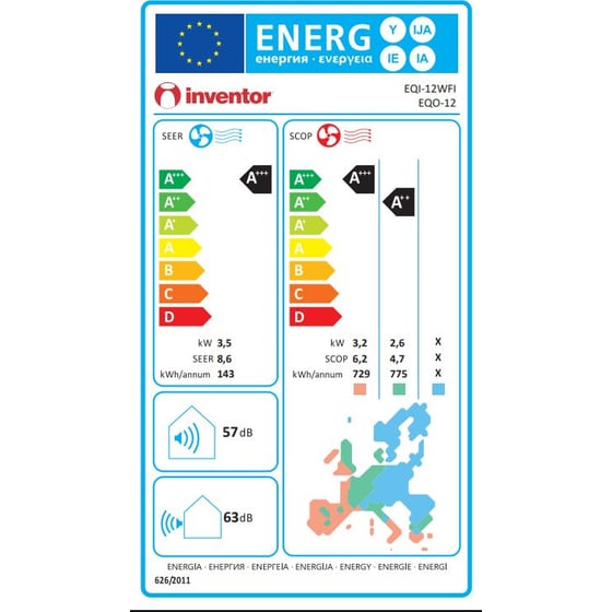 INVENTOR ECON IQ Κλιματιστικό Inverter 12.000 BTU A+++/A+++ image 11