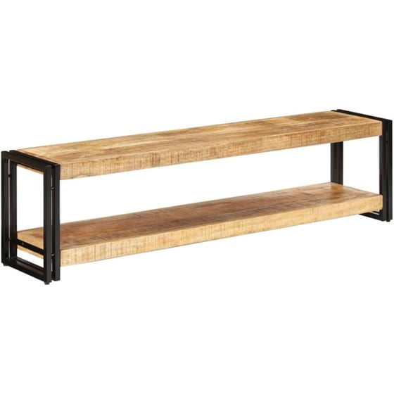 Έπιπλο Τηλεόρασης VidaXL από Ξύλο 150x30x40cm - Καφέ/Μαύρο image 9