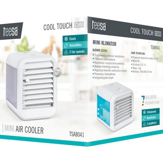 TEESA Cool Touch C500 TSA8041 8W Mini Air Cooler image 7