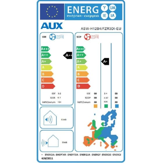 AUX Q-Series ASW-H12B4 Κλιματιστικό Inverter 12.000 BTU A++/A+++ με Wi-Fi image 5