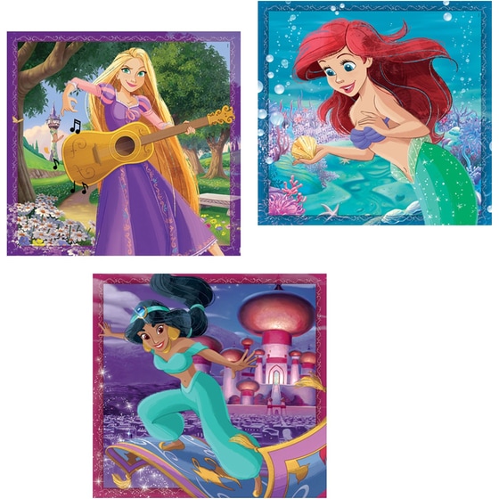 Παιδικό Παζλ Clementoni Super Color Disney Princess (3x48 Κομμάτια) image 1