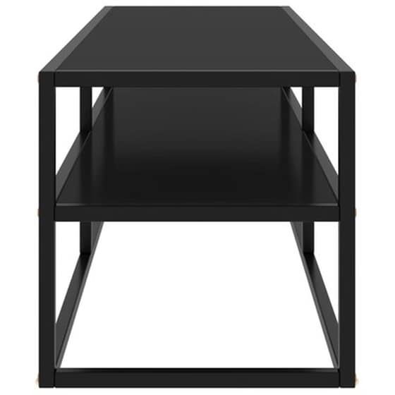 Έπιπλο Τηλεόρασης Vidaxl Γυαλί  120x40x40 cm   - Μαύρο image 3