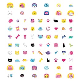 Avenir Αυτοκολλητάκια Νυχιών 78τμχ. "pets" 60522