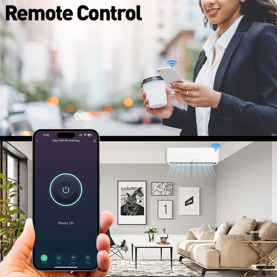 Έξυπνη Πρίζα Ρεύματος Tellur με Wi-Fi, 3600W - Λευκό image 7