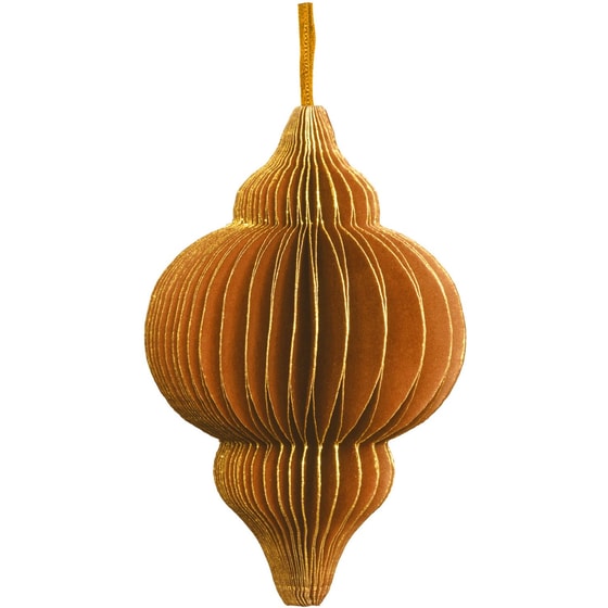 Διακοσμητικό Κόσμημα Tranquillo Χάρτινο 10 cm - Χρυσό image 0