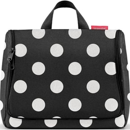 Νεσεσέρ Καλλυντικών Reisenthel Toiletbag XLarge Dots White WO7073 4lt - Μαύρο με Σχέδιο