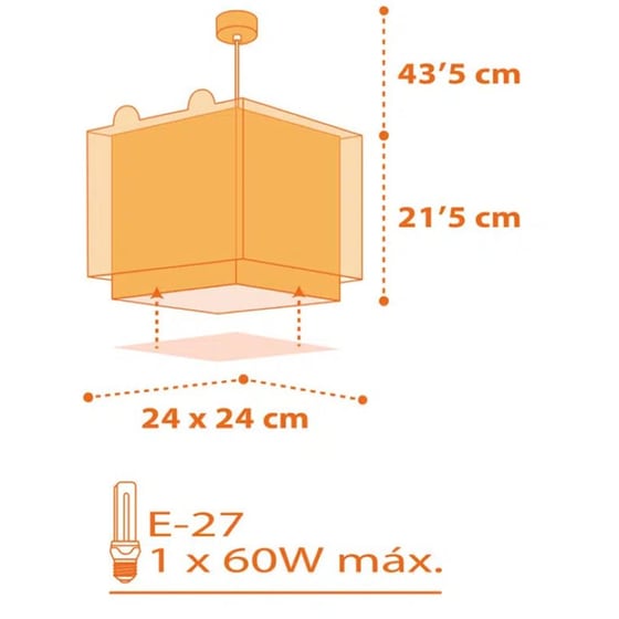 Παιδικό Φωτιστικό Οροφής Ango Little Tiger 64562 image 2
