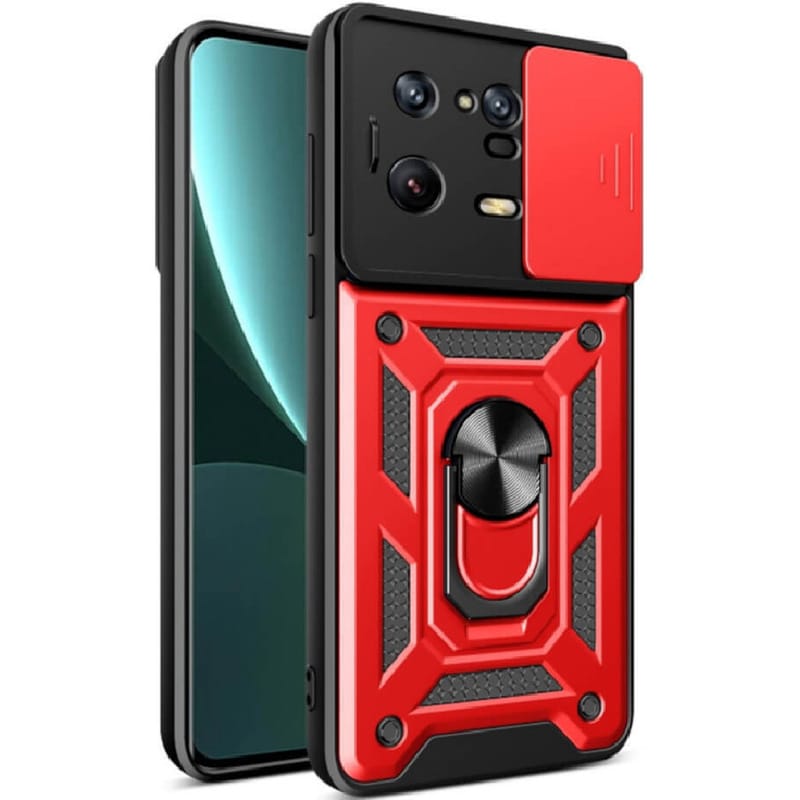 BODYCELL Θήκη Xiaomi Redmi 13 Pro - Bodycell Armor Slide - Κόκκινο
