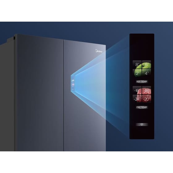 MIDEA MDRF705BIE70 515 Lt Total No Frost Ανθρακί Ψυγείο Ντουλάπα image 5