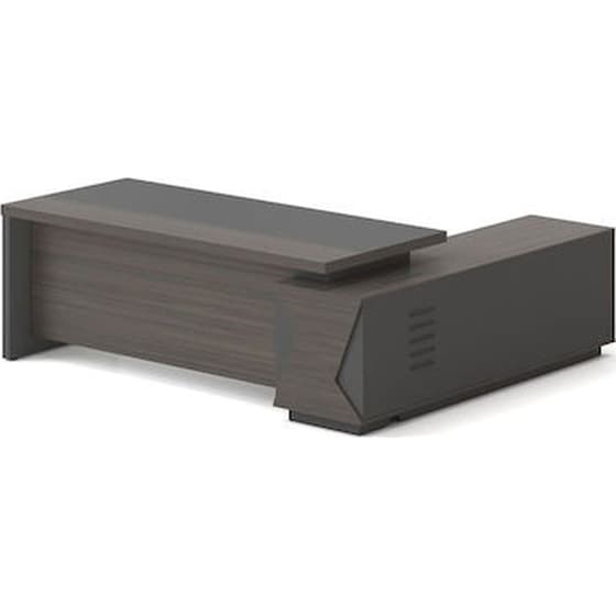 Γραφείο 24Mall 180x90x75cm Grey - Walnut image 1