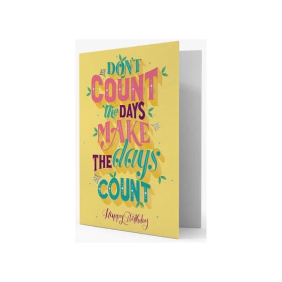Ευχετήρια Κάρτα Legami Don't Count The Days image 0