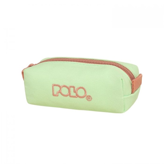 Κασετίνα Βαρελάκι Polo Box Λαχανί/Σομόν image 1