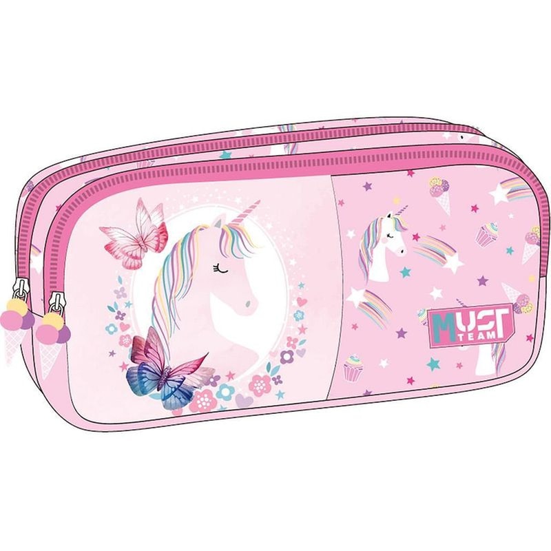 Κασετίνα Βαρελάκι Must Team Pink Unicorn