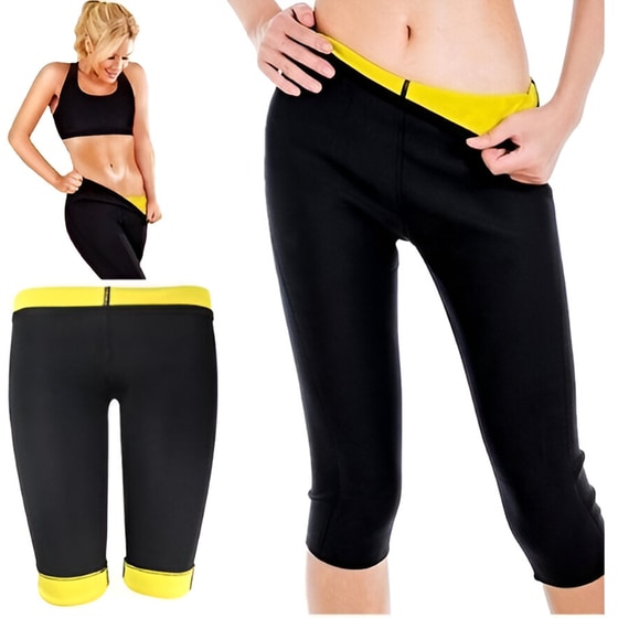 Βερμούδα Κολάν Εφίδρωσης Lastex Αντι-αλλεργικό Κολάν Hot Sauna  2XLarge - Μαύρο image 1