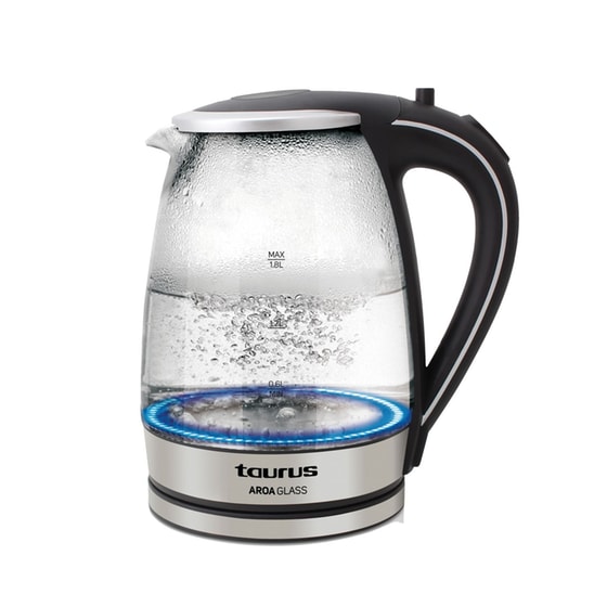 TAURUS AROA GLASS 2200 W 1.8 L Ασημί/Μαύρο Βραστήρας image 0